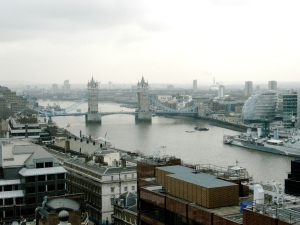 view on the Thames from the monument